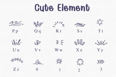 Cute Element by Sontaya — Dingbats Font — thumbnail 3
