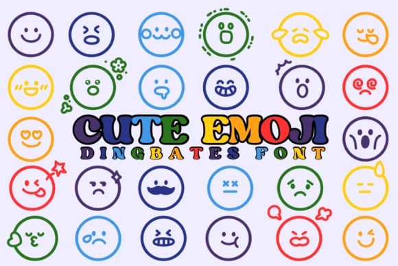 Cute Emoji by Chonada — Dingbats Font
