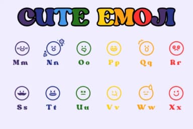 Cute Emoji by Chonada — Dingbats Font — thumbnail 3