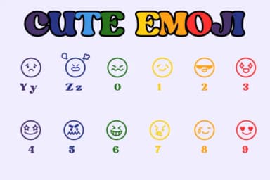 Cute Emoji by Chonada — Dingbats Font — thumbnail 4