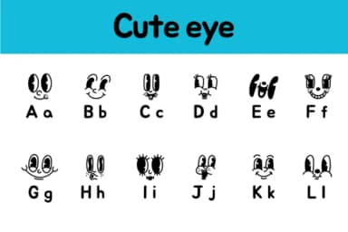 Cute Eye by Chonada — Dingbats Font — thumbnail 2