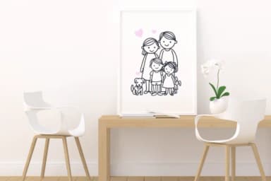 Cute Family Doodles by Pui Art — Dingbats Font — thumbnail 2