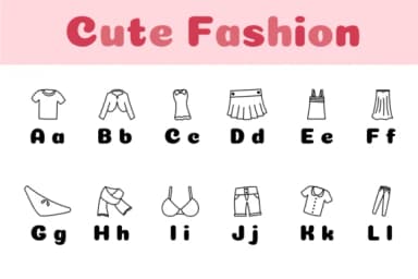 Cute Fashion by Chonada — Dingbats Font — thumbnail 2