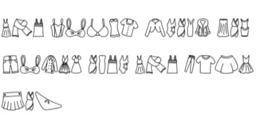 Cute Fashion by Chonada — Dingbats Font — thumbnail 8