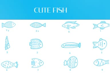 Cute Fish by Heartcraft Atelier — Dingbats Font — thumbnail 4