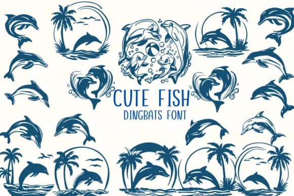 Cute Fish by Nongyao — Dingbats Font