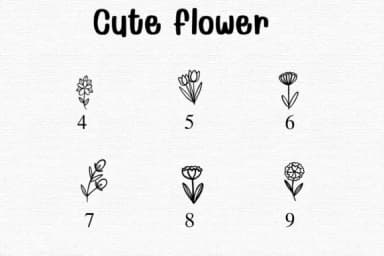 Cute Flower by Sontaya — Dingbats Font — thumbnail 4