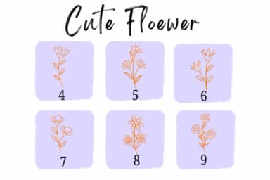 Cute Flower by Suphitchaya — Dingbats Font — thumbnail 4