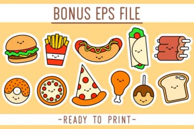 Cute Food by Kelik - 7NTypes — Dingbats Font — thumbnail 2