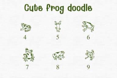 Cute Frog Doodle by Sontaya — Dingbats Font — thumbnail 4