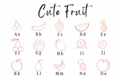 Cute Fruit by Suphitchaya — Dingbats Font — thumbnail 2