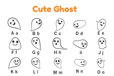 Cute Ghost by Nun Sukhwan — Dingbats Font — thumbnail 5