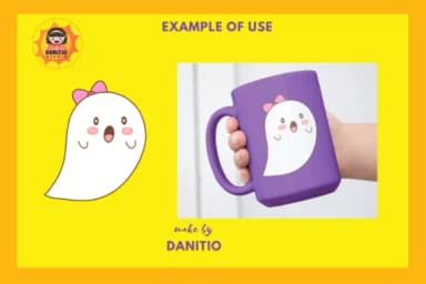 Cute Ghost by danita.kukkai — Dingbats Font — thumbnail 4