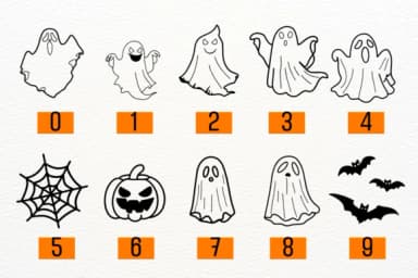 Cute Ghost Halloween by Petal Pixels — Dingbats Font — thumbnail 5