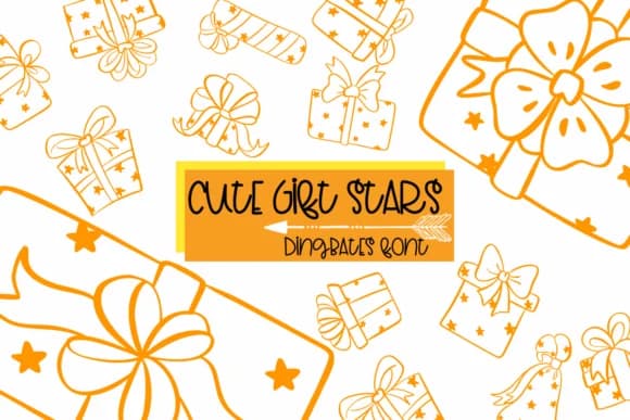 Cute Gift Stars by Sirinart — Dingbats Font