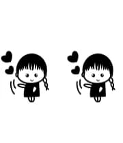 Cute Girl by Nun Sukhwan — Dingbats Font — thumbnail 8