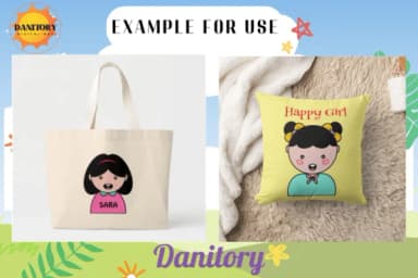 Cute Girls by danita.kukkai — Dingbats Font — thumbnail 2