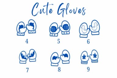 Cute Gloves by Suphitchaya — Dingbats Font — thumbnail 4