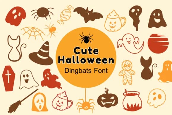 Cute Halloween by Nun Sukhwan — Dingbats Font