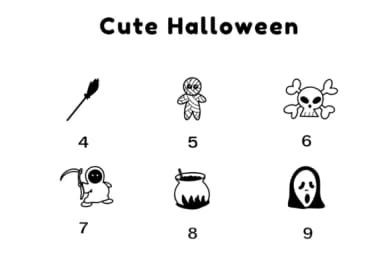 Cute Halloween by Nun Sukhwan — Dingbats Font — thumbnail 4