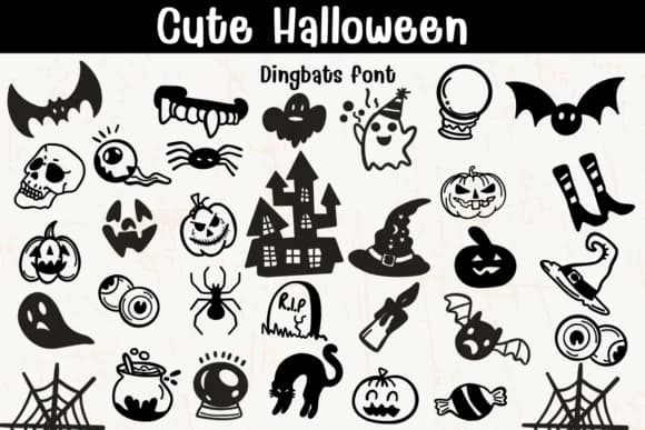 Cute Halloween by Sontaya — Dingbats Font