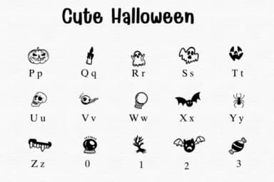 Cute Halloween by Sontaya — Dingbats Font — thumbnail 3