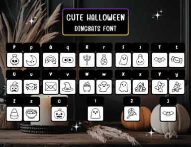 Cute Halloween by Distiny4919 — Dingbats Font — thumbnail 3