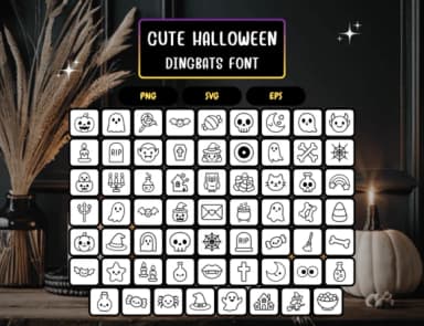 Cute Halloween by Distiny4919 — Dingbats Font — thumbnail 5