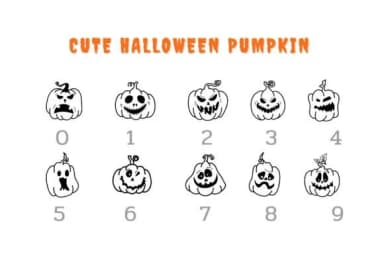 Cute Halloween Pumpkin by Pui Art — Dingbats Font — thumbnail 4