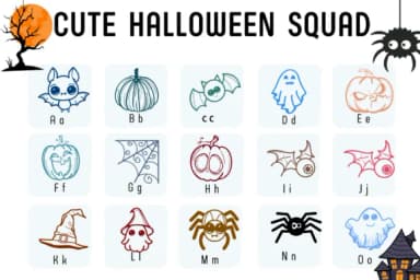 Cute Halloween Squad by Chada Art — Dingbats Font — thumbnail 2