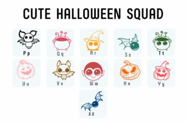 Cute Halloween Squad by Chada Art — Dingbats Font — thumbnail 3