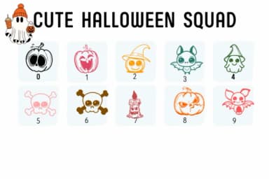 Cute Halloween Squad by Chada Art — Dingbats Font — thumbnail 4