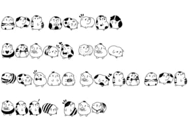 Cute Hamster by Nun Sukhwan — Dingbats Font — thumbnail 8
