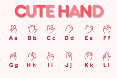 Cute Hand by Chonada — Dingbats Font — thumbnail 2