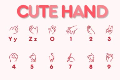 Cute Hand by Chonada — Dingbats Font — thumbnail 4