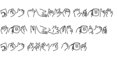 Cute Hand by Chonada — Dingbats Font — thumbnail 8