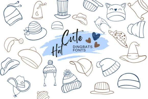 Cute Hat by Suphitchaya — Dingbats Font