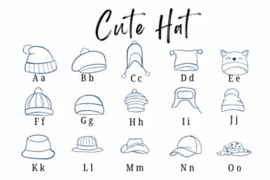 Cute Hat by Suphitchaya — Dingbats Font — thumbnail 8