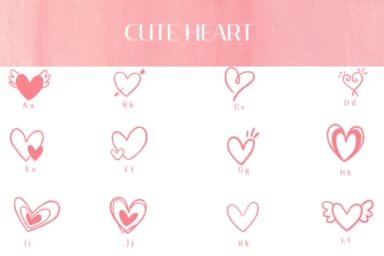 Cute Heart by Heartcraft Atelier — Dingbats Font — thumbnail 2