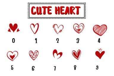 Cute Heart by PraewDesigns — Dingbats Font — thumbnail 4