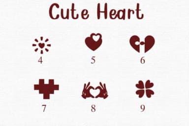 Cute Heart by Nongyao — Dingbats Font — thumbnail 4