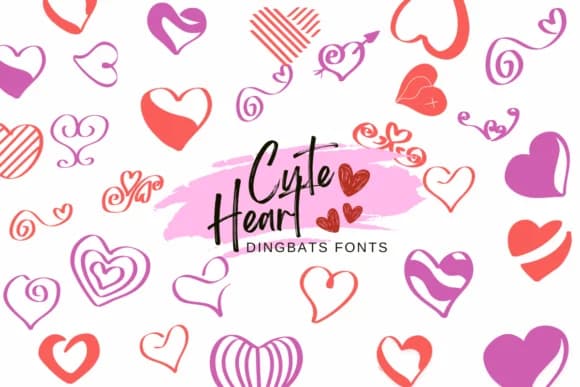 Cute Heart by Suphitchaya — Dingbats Font