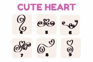 Cute Heart by Suphitchaya — Dingbats Font — thumbnail 4