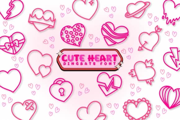 Cute Heart by Chonada — Dingbats Font