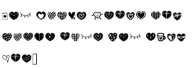 Cute Heart by Foam-Design Store — Dingbats Font — thumbnail 5