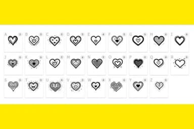 Cute Heart by MOMAT THIRTYONE — Dingbats Font — thumbnail 2