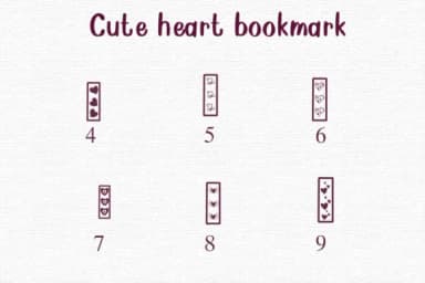 Cute Heart Bookmark by Nongyao — Dingbats Font — thumbnail 4