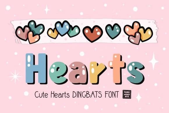 Cute Hearts by DREAMs Soul G. — Dingbats Font