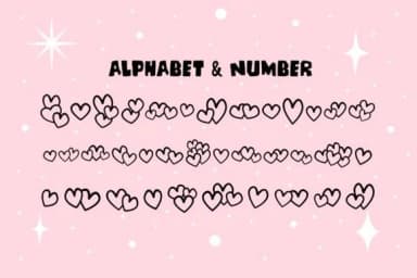 Cute Hearts by DREAMs Soul G. — Dingbats Font — thumbnail 2