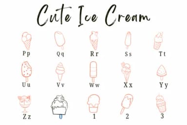 Cute Ice Cream by Suphitchaya — Dingbats Font — thumbnail 3